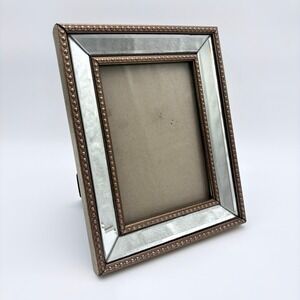 Vintage Beveled Mirror Picture Frame 5x7 Hollywood‎ Regency Glam Vanity Decor